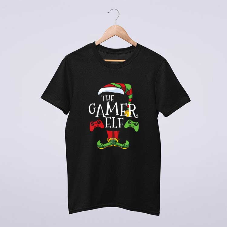 Gamer Elf Family Matching Pajama T Shirt