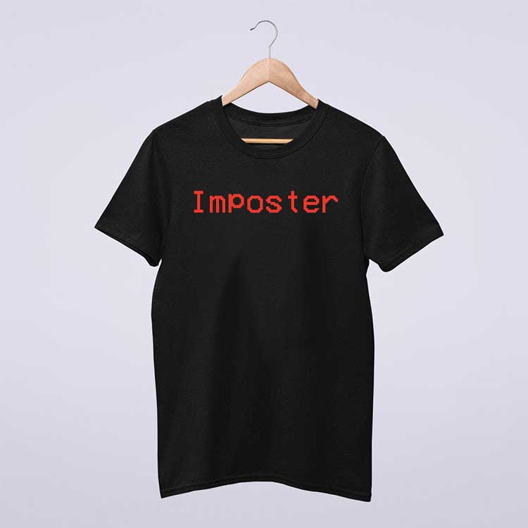 Black Imposter Among Us T Shirt
