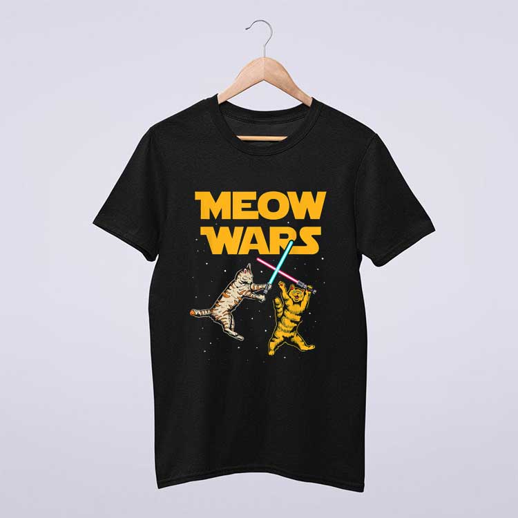 Meow Wars Funny Cat Lover Gift T Shirt
