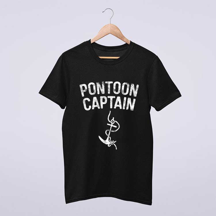 Pontoon Captain Anchor Captain Skipper T Shirt