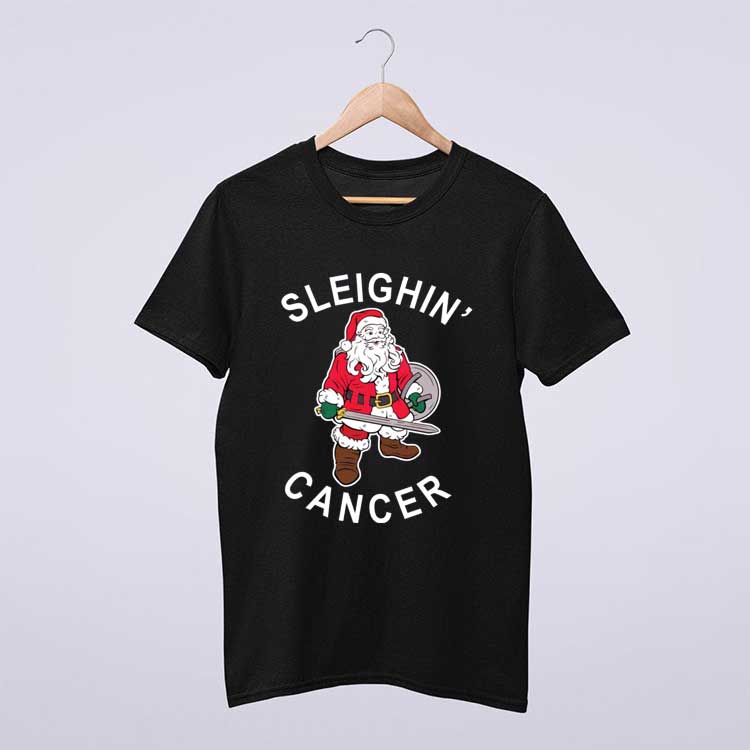 Santa Claus Sleighin Cancer T Shirt