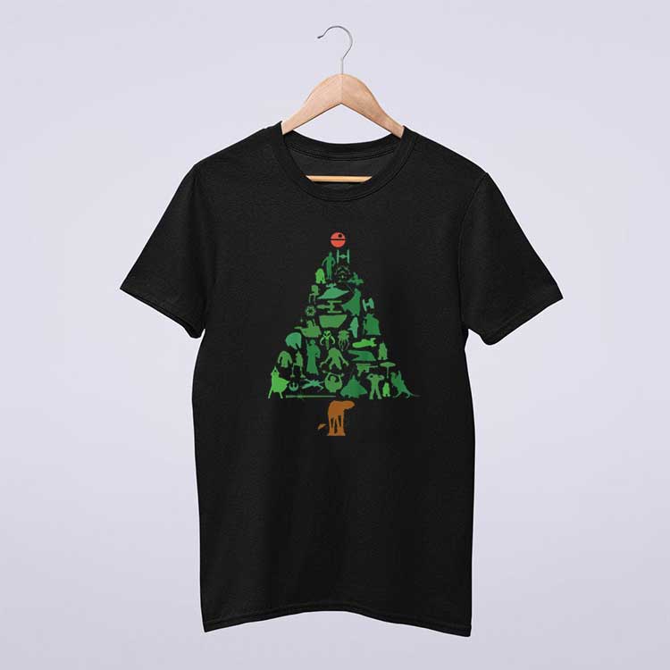 Star Wars Holiday Christmas Tree T Shirt