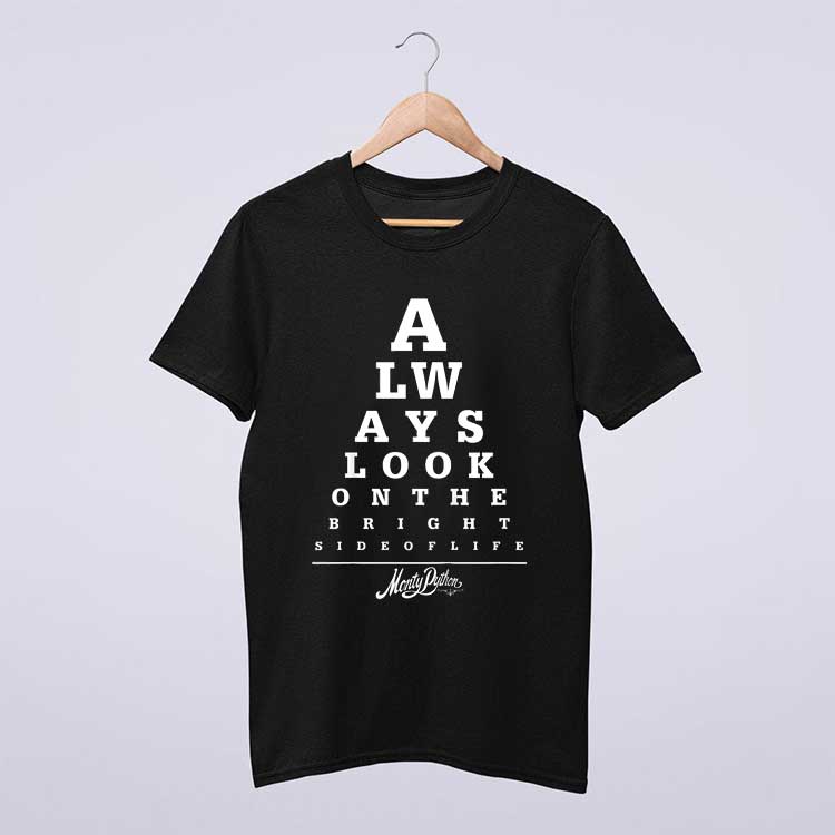 Monty Python Official Bright Side Eye Test T Shirt