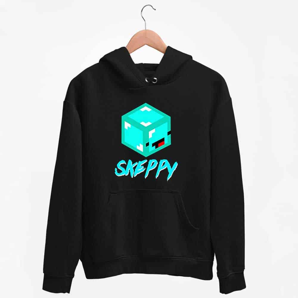 Hoodie Minecraft Skeppy Merch Funny Face