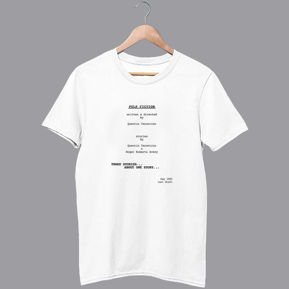 Pulp Fiction Script Shirt Quentin Tarantino Merch T Shirt