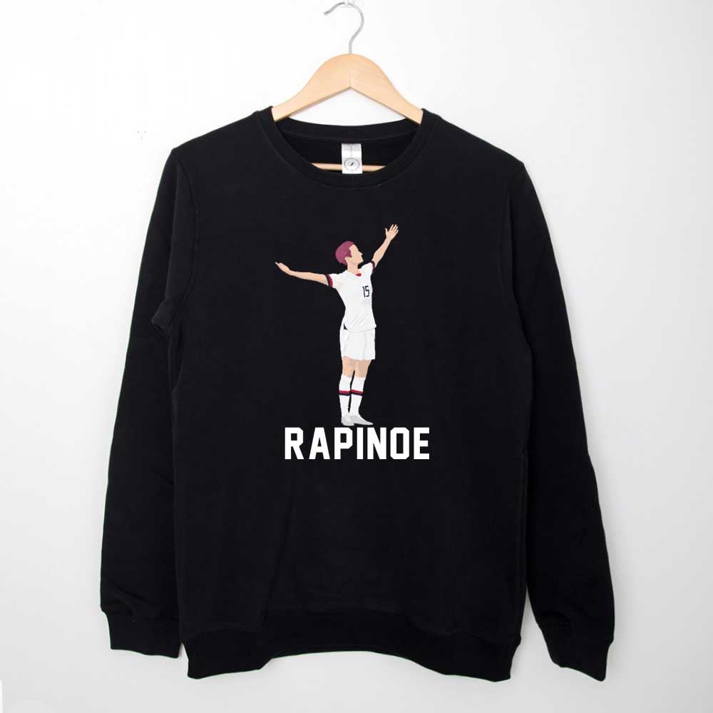 Sweatshirt Megan Rapinoe The Victory Pose White Stencil