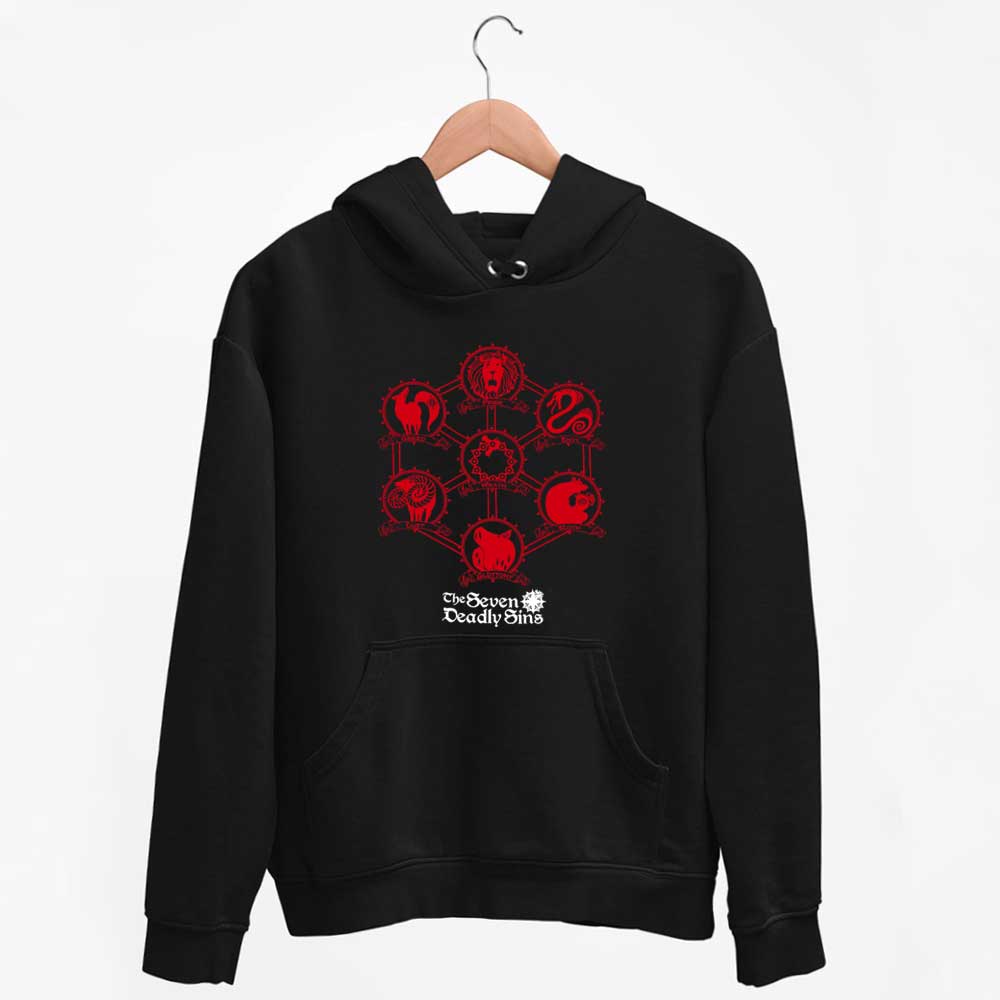 Hoodie The Seven Deadly Sins Icons Merch