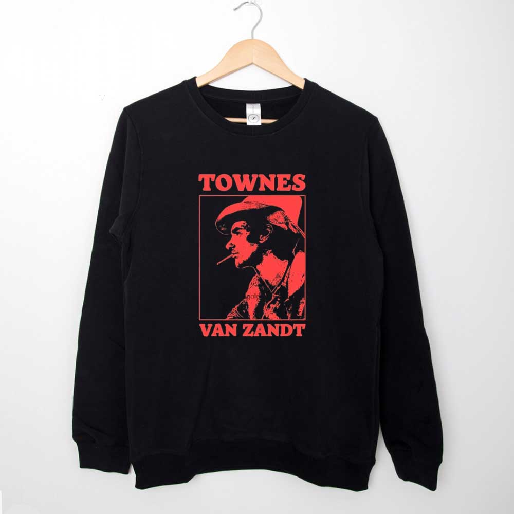 Sweatshirt Townes Van Zandt Retro Vintage
