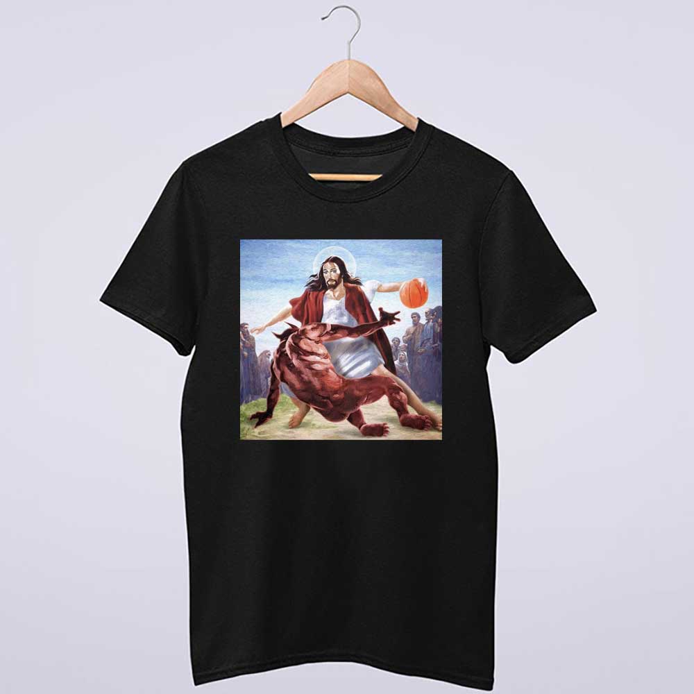 Jesus Crossing Up The Devil Shirt