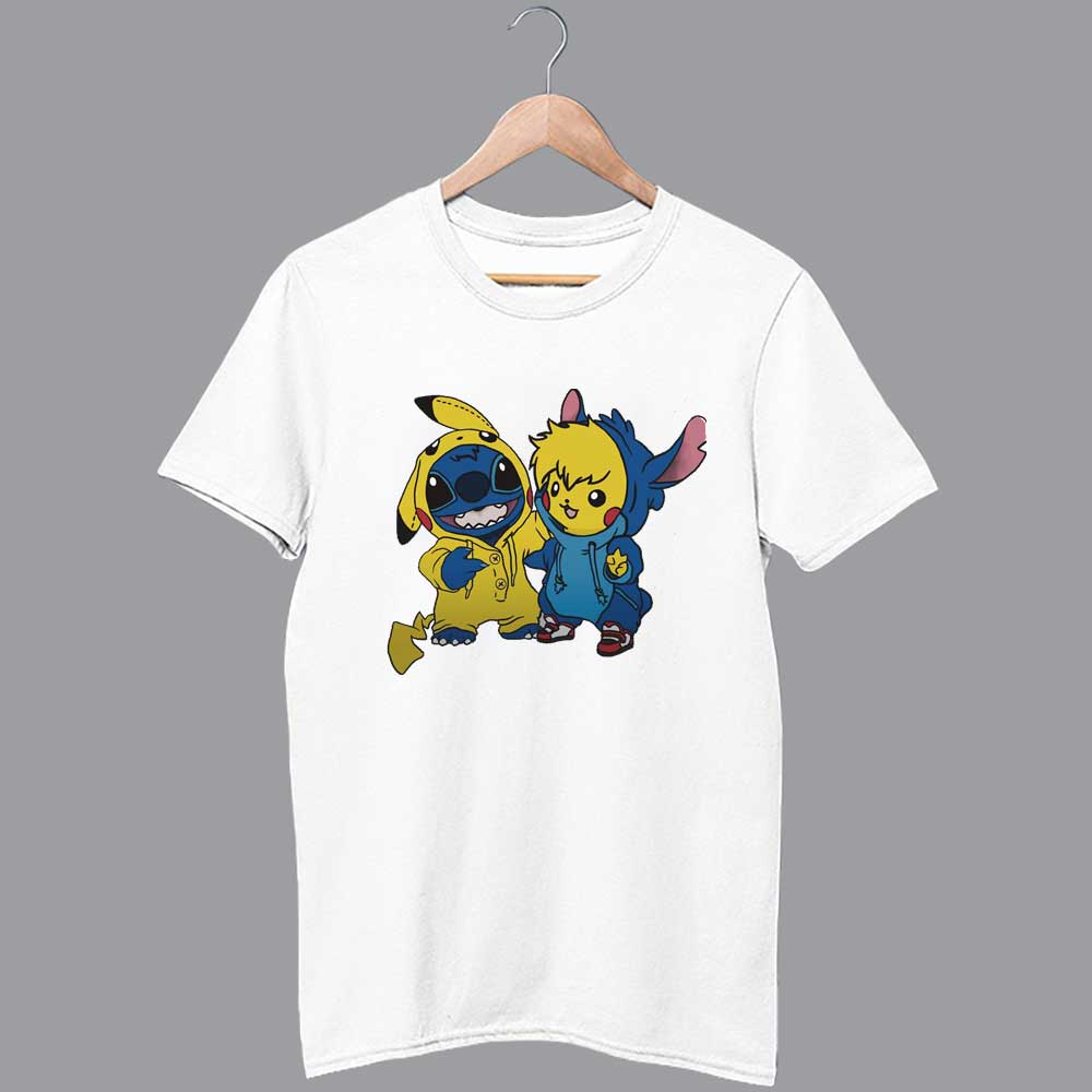 Toothless Stitch And Pikachu Shirt