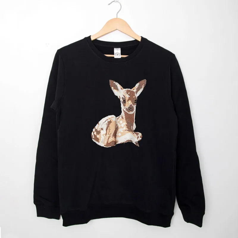 Ariana Grande Sweatshirt Outfit Deer Printed Pullover