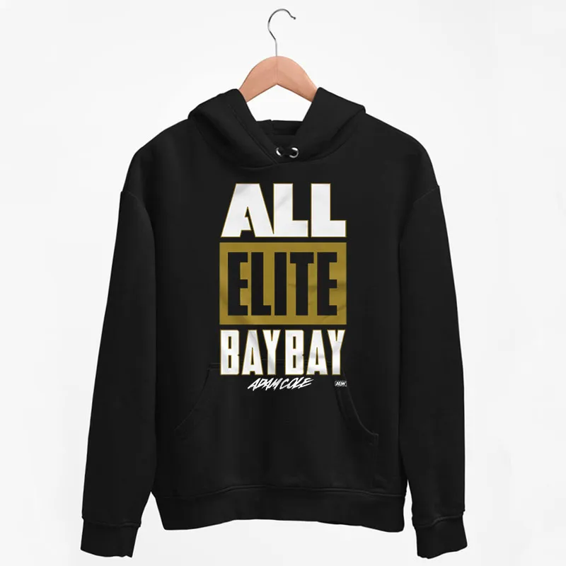 Black Hoodie Adam Cole All Elite Bay Bay Shirt
