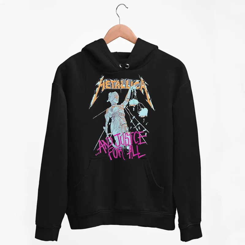 Black Hoodie And Justice For All Metallica T Shirt