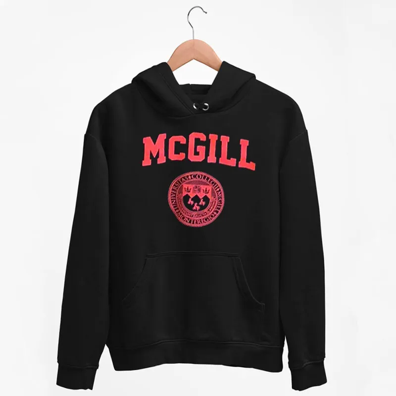 Black Hoodie Mcgill University Sweatshirt Crewneck