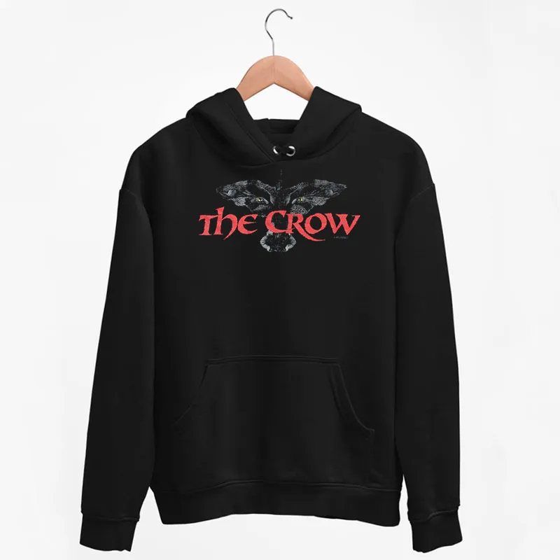 Black Hoodie Vintage 90's Movie The Crow T Shirt