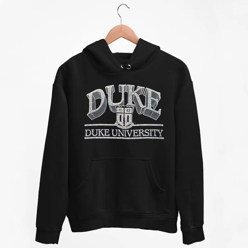 Black Hoodie Vintage 90s Duke Reverse Weave Sweatshirt