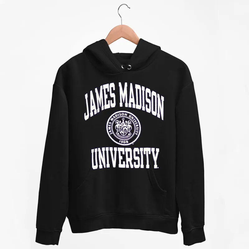 Black Hoodie Vintage 90s James Madison University Sweatshirt