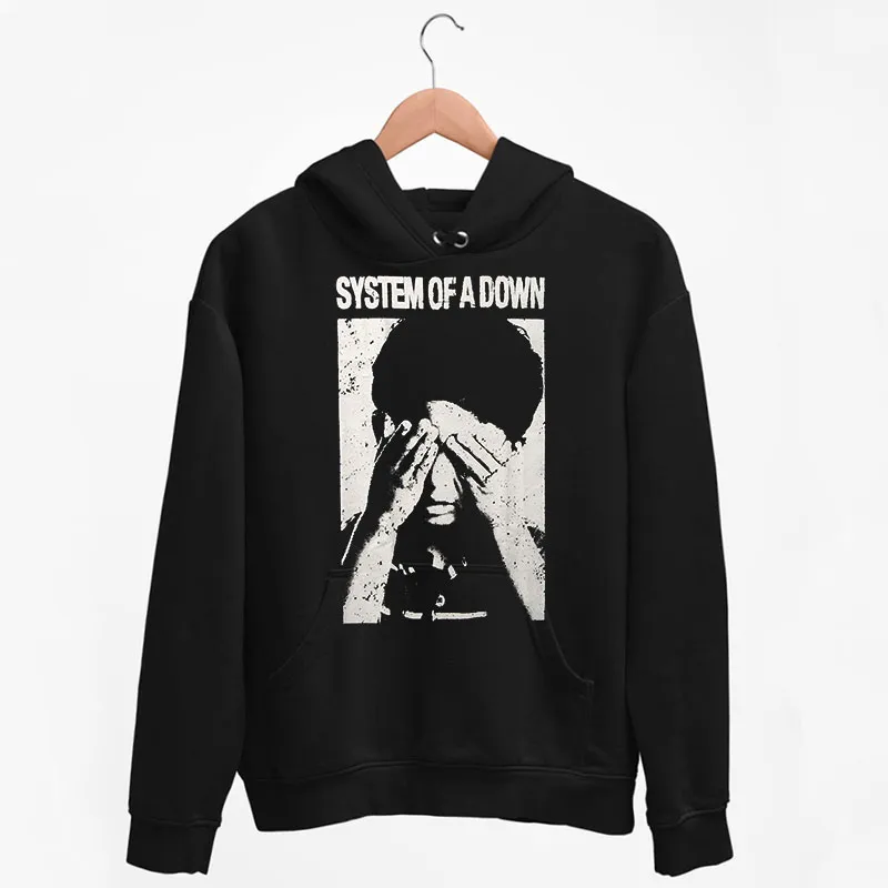 Black Hoodie Vintage 90s System Of A Down Shirt