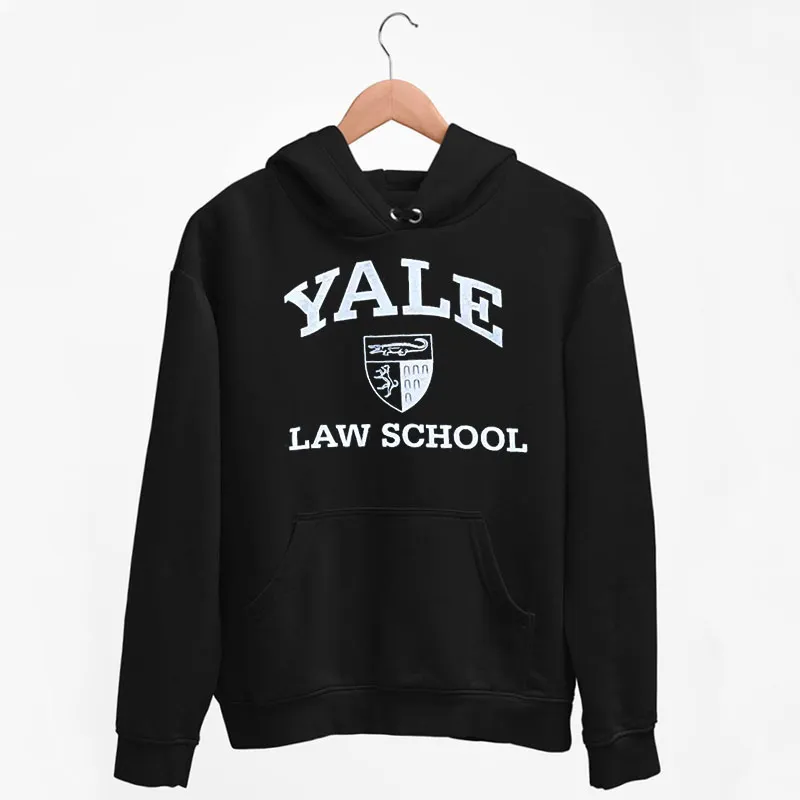 Black Hoodie Vintage 90s University Of Yale Law Sweatshirt