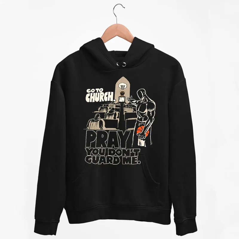 Black Hoodie Vintage 90s And1 Go To Church Shirt