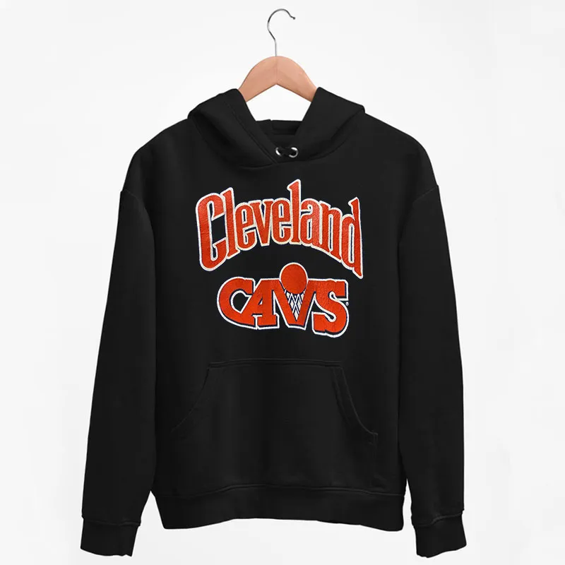 Black Hoodie Vintage Cleveland Cavs Sweatshirt