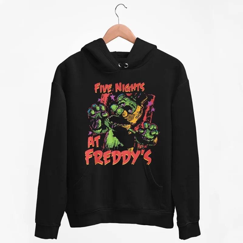 Black Hoodie Vintage Five Nights At Freddys Fnaf Shirts