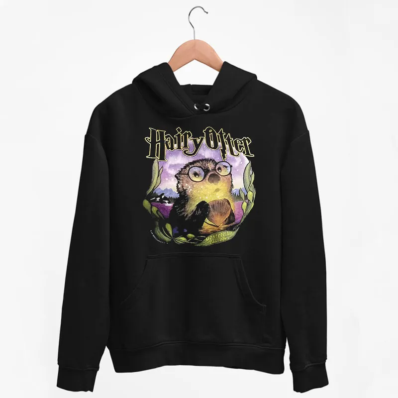 Black Hoodie Vintage Funny Harry Otter Sweatshirt