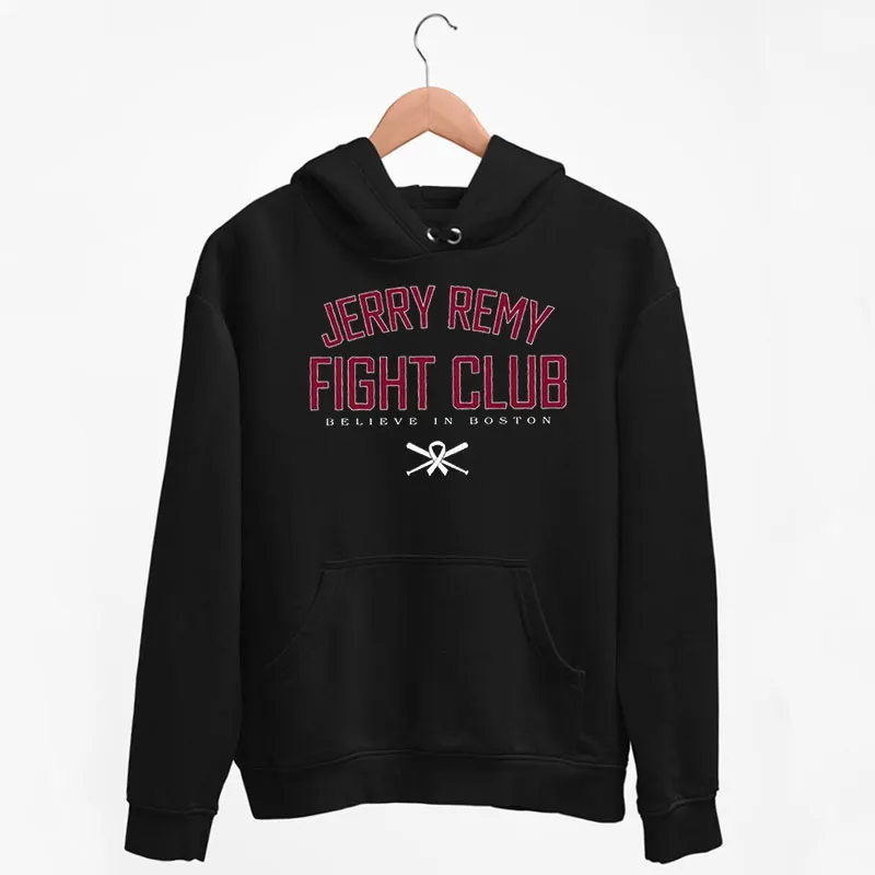 Black Hoodie Vintage Jerry Remy Fight Club T Shirt