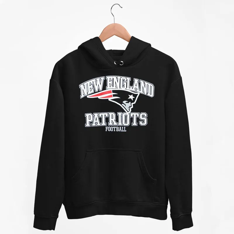 Black Hoodie Vintage Nfl New England Patriots Crew Neck Sweatshirt