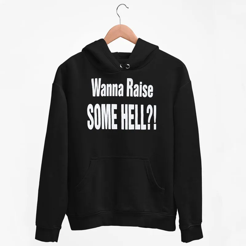 Black Hoodie Vintage Stone Cold Steve Austin 1998 Wanna Raise Some Hell Shirt With Back