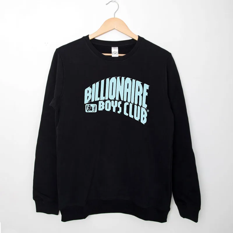 Black Sweatshirt Billionaire Boys Club Straight Logo Bbc Tshirt