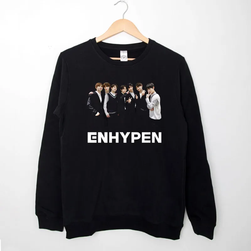 Black Sweatshirt Enhypen Merchandise Shirt