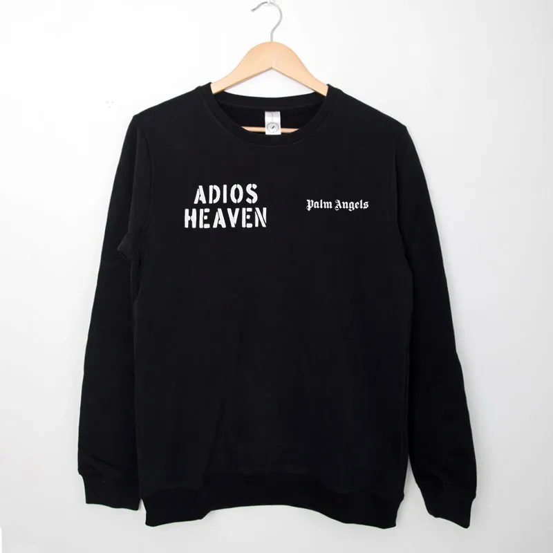 Black Sweatshirt Inspired Palm Angels Adios Hoodie