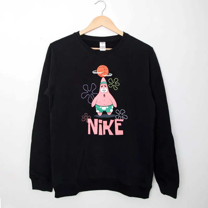 Black Sweatshirt Inspired Spongebob And Patrick Dunk Kyrie Shirt