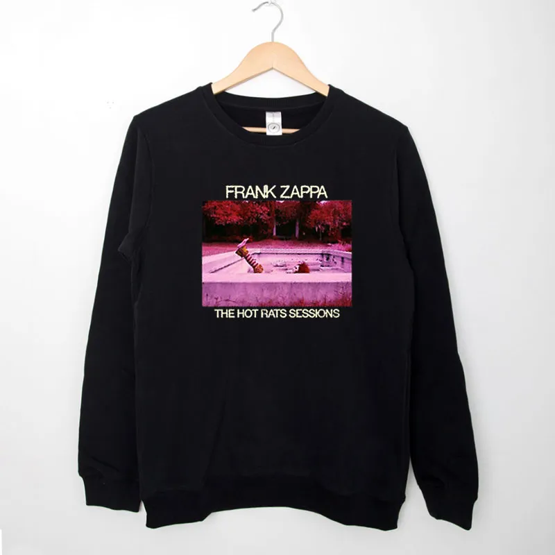 Black Sweatshirt The Hot Rats Session Frank Zappa Hoodie