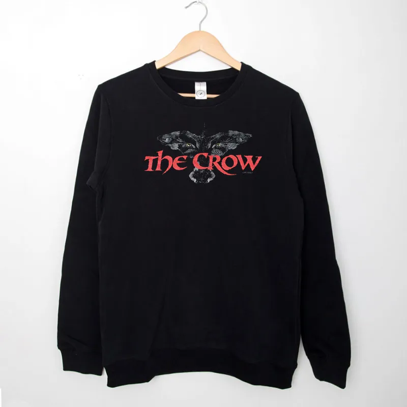 Black Sweatshirt Vintage 90's Movie The Crow T Shirt