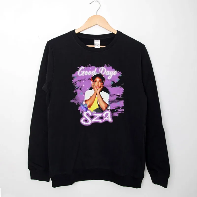Black Sweatshirt Vintage 90s Bootleg Sza Shirts