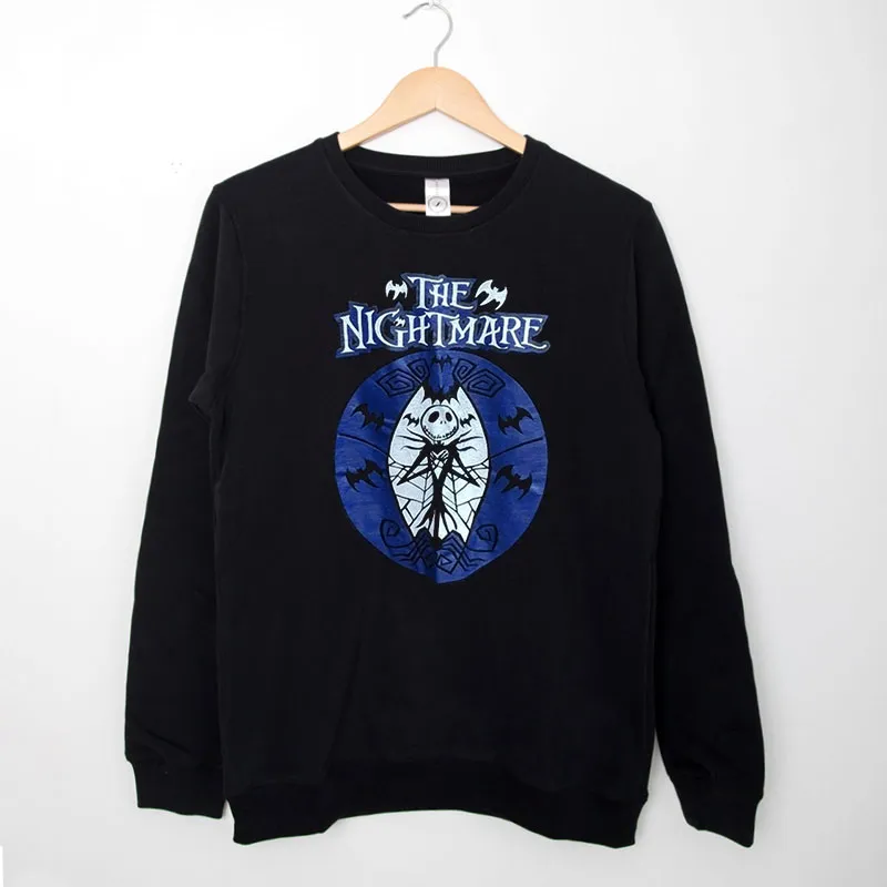 Black Sweatshirt Vintage 90s Nightmare Before Christmas Shirt