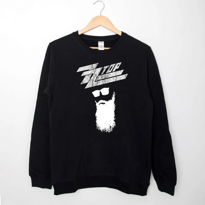 Black Sweatshirt Vintage Beard Zz Top T Shirt