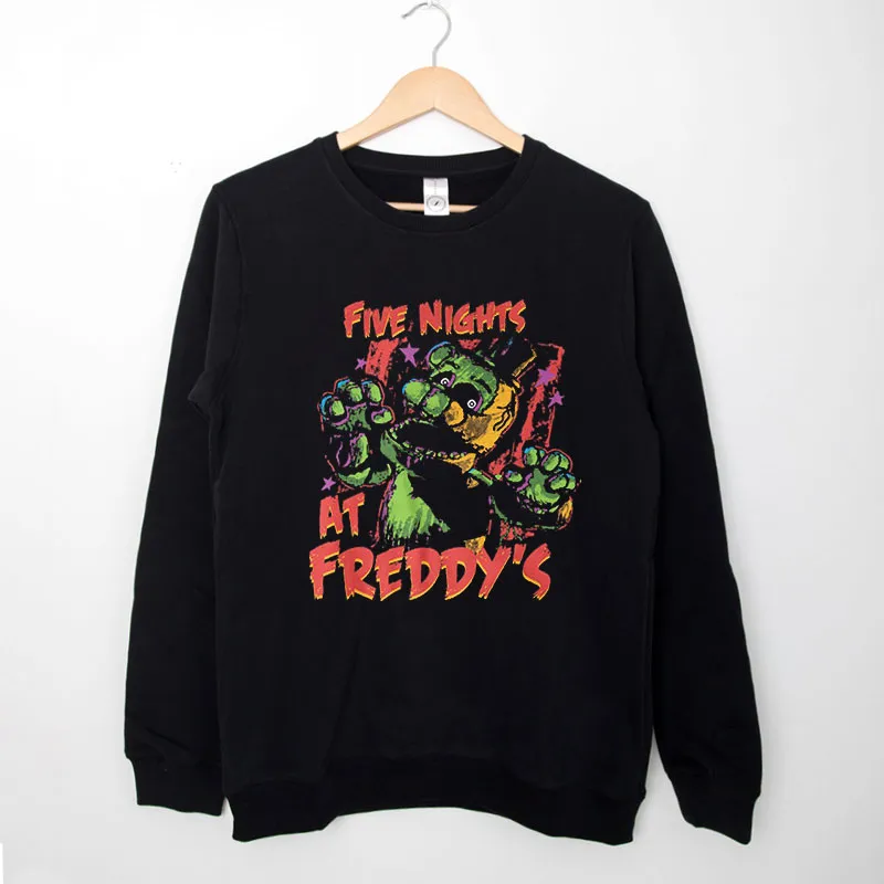 Black Sweatshirt Vintage Five Nights At Freddys Fnaf Shirts