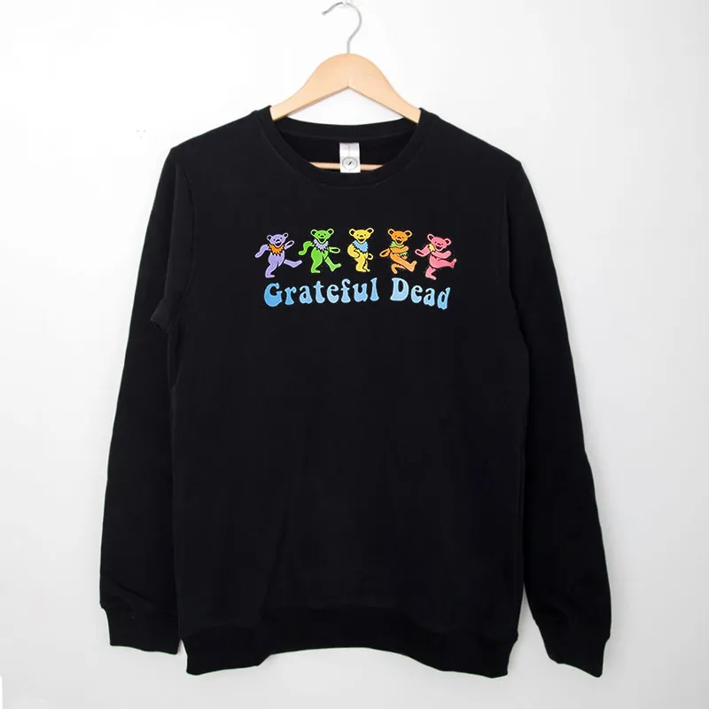 Black Sweatshirt Vintage Inspired Grateful Dead Bear Shirt