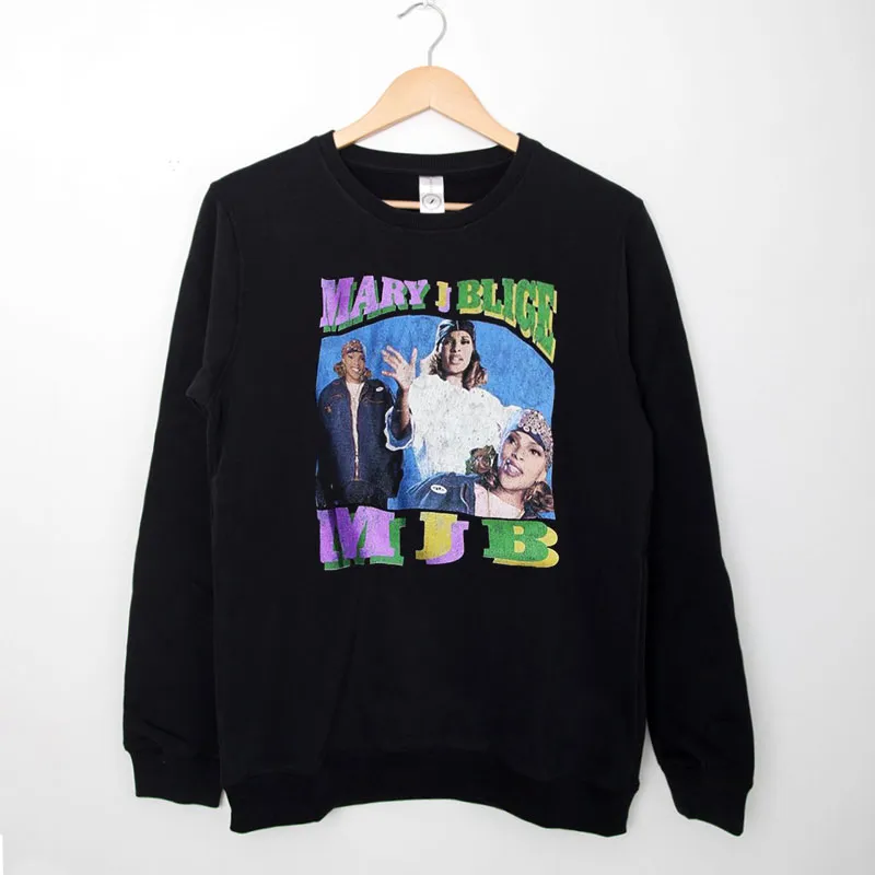 Black Sweatshirt Vintage Mjb Mary J Blige Shirt