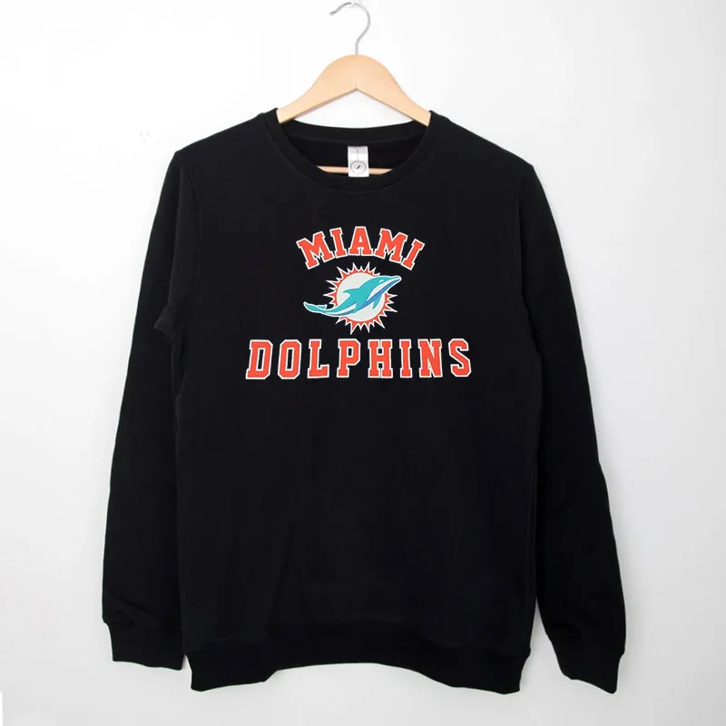 Black Sweatshirt Vintage Miami Dolphins Shirt