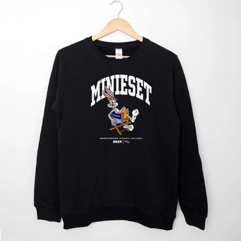 Black Sweatshirt Vintage Minieset Bugs Bunny Shirt