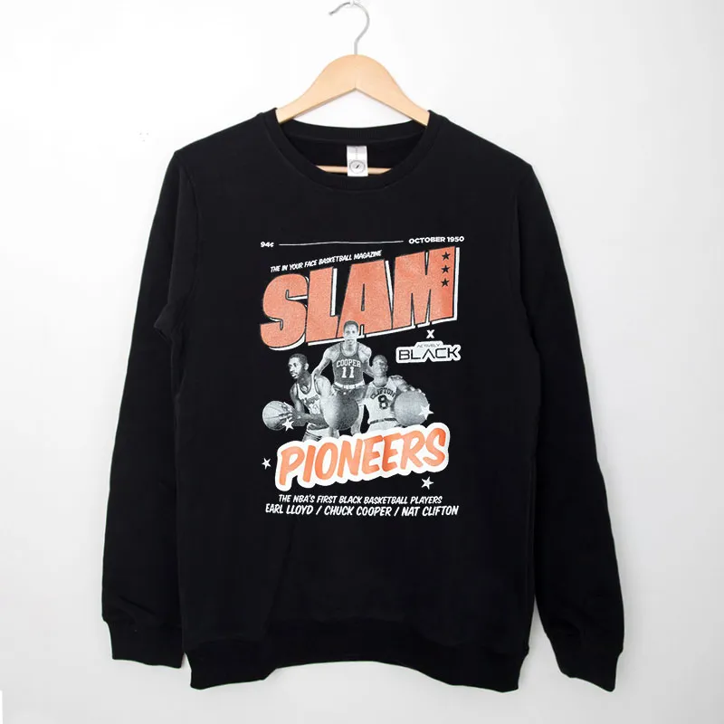 Black Sweatshirt Vintage Pioneers Slam Magazine Hoodie