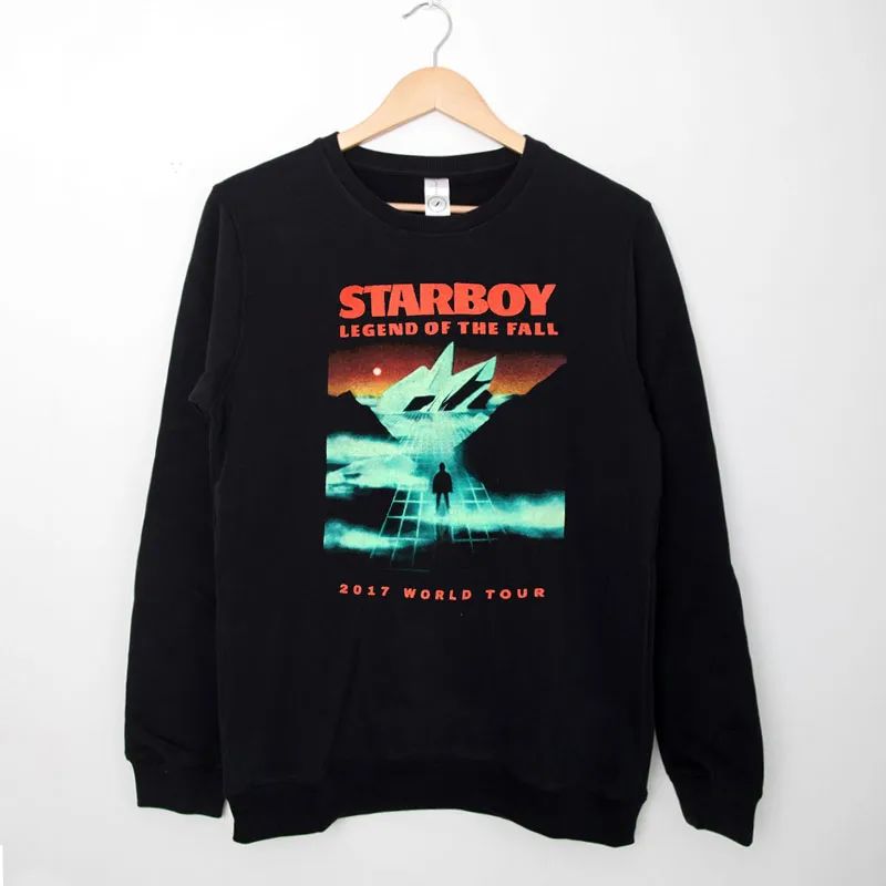 Black Sweatshirt Vintage The Weeknd Starboy Hoodie