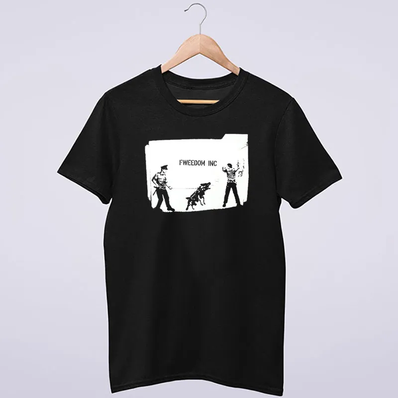 Black T Shirt Fweedom Banksy Sweatshirt