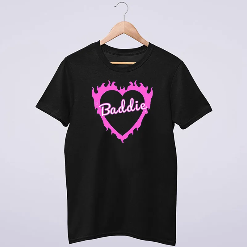 Black T Shirt Inspired Love Baddie Sweatshirt