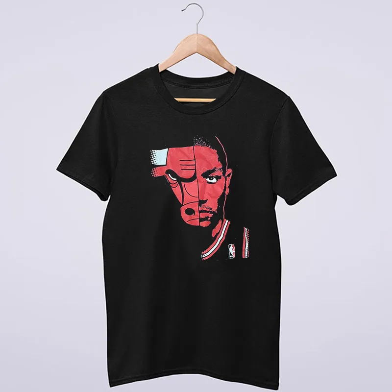 Bulls Face Dennis Rodman Vintage Shirt