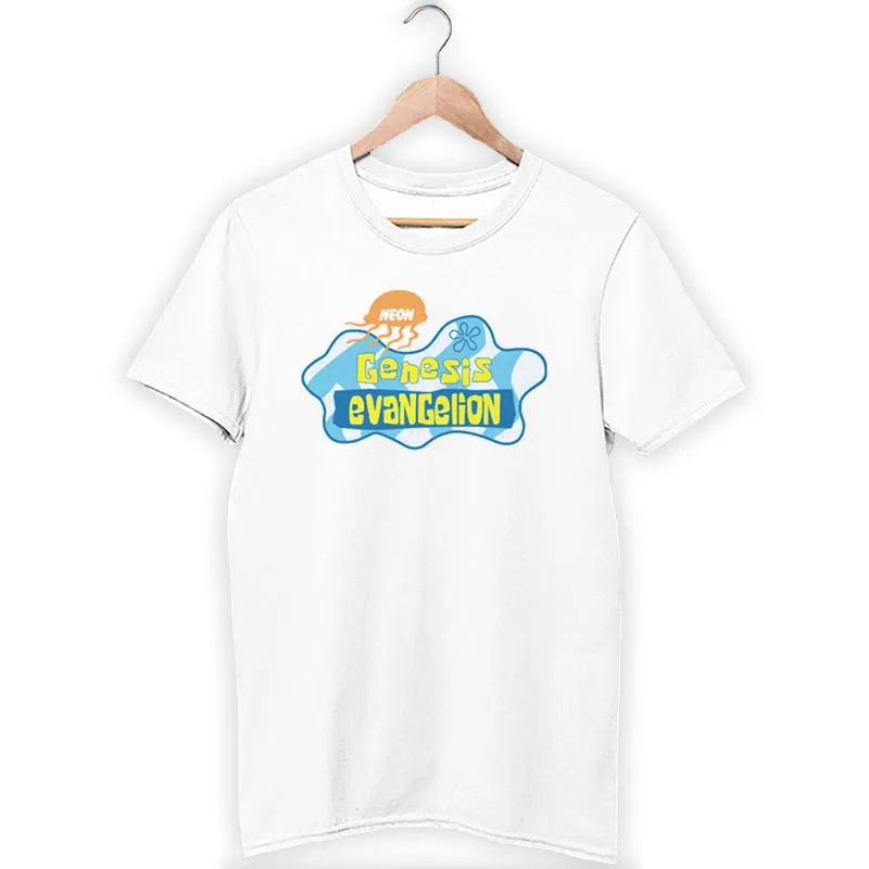Funny Neon Genesis Evangelion Spongebob Shirt
